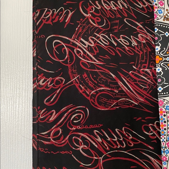 Colorful Paisley and Script Scarves - Picture 2 of 3